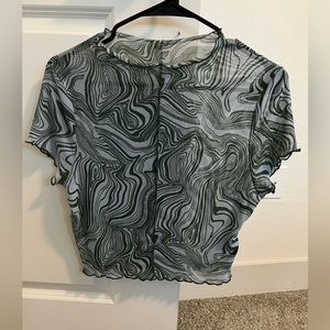 Cotton on mesh crop top